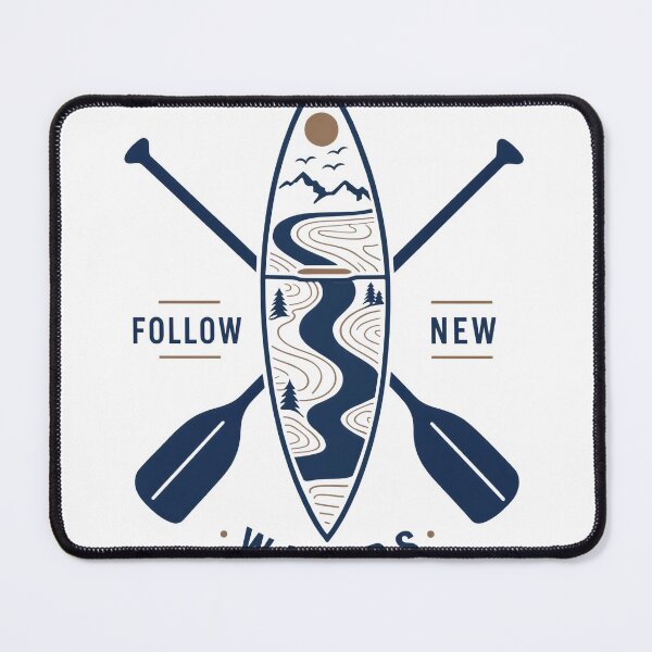 Item preview, Stylish kayak and paddles logo design. Adventure travel and exploration branding concept. designed and sold by Creative88Art.