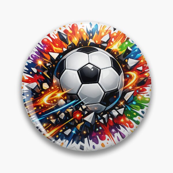 Item preview, Colorful Exploding Soccer Ball Sticker designed and sold by Arts121.