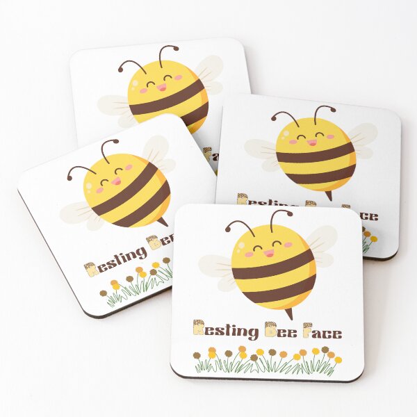 Item preview, Funny Bee Lover Gift Cotton T-Shirt, Resting Bee Face Humor Tee, Cute Sassy Beekeeper Women Shirt designed and sold by ZenfiniteDesign.