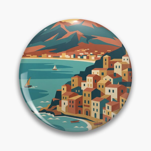 Item preview, Naples Italy Vintage Travel Poster  designed and sold by Bomax121.