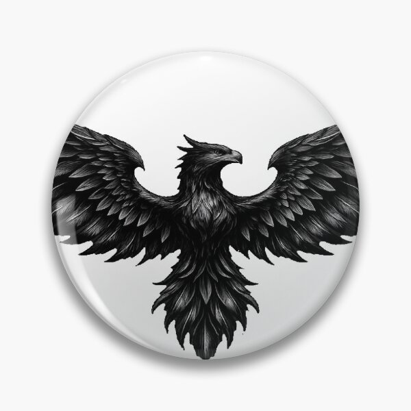 Item preview, Majestic Black Phoenix Wings | Realistic Gothic Bird designed and sold by STIC-ART.