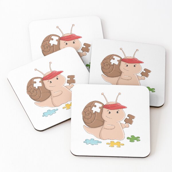Artikelvorschau, Süße Puzzle Schnecke Sticker entworfen und verkauft von OKartashova.