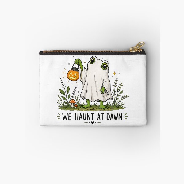 Item preview, Cute Frog Ghost Halloween | We Haunt at Dawn | Funny Spooky Frog Vintage designed and sold by Spyshirt.