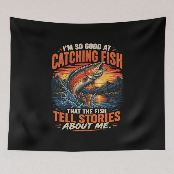 Item preview, So Good At Catching Fish Rainbow Trout Fishing Fisherman designed and sold by OlakunleOloroz.