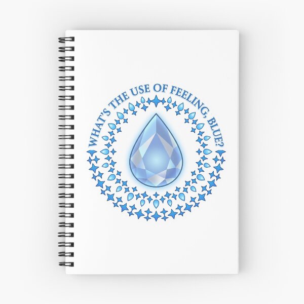 Item preview, "What's the Use of Feeling Blue" Blue Diamond Teardrop Sticker designed and sold by 0Zetgest.