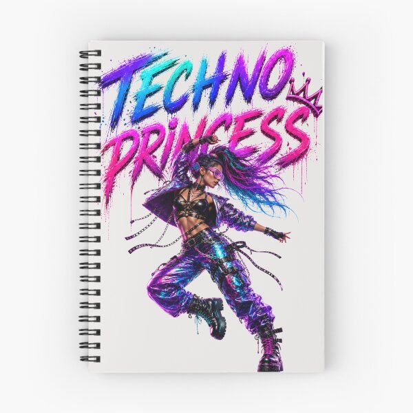 Item preview, Techno princess rave music design designed and sold by DAX4ART.