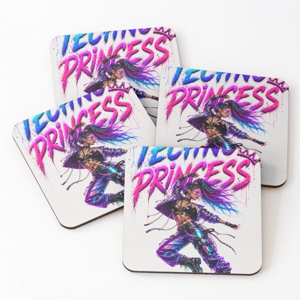 Item preview, Techno princess rave music design designed and sold by DAX4ART.
