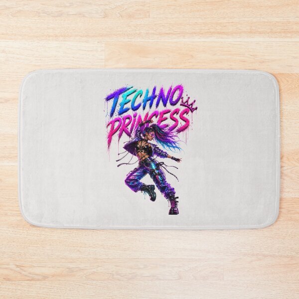 Item preview, Techno princess rave music design designed and sold by DAX4ART.