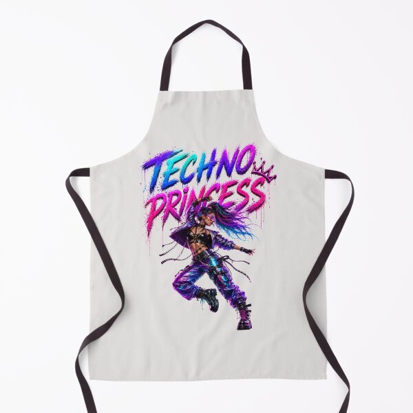 Item preview, Techno princess rave music design designed and sold by DAX4ART.
