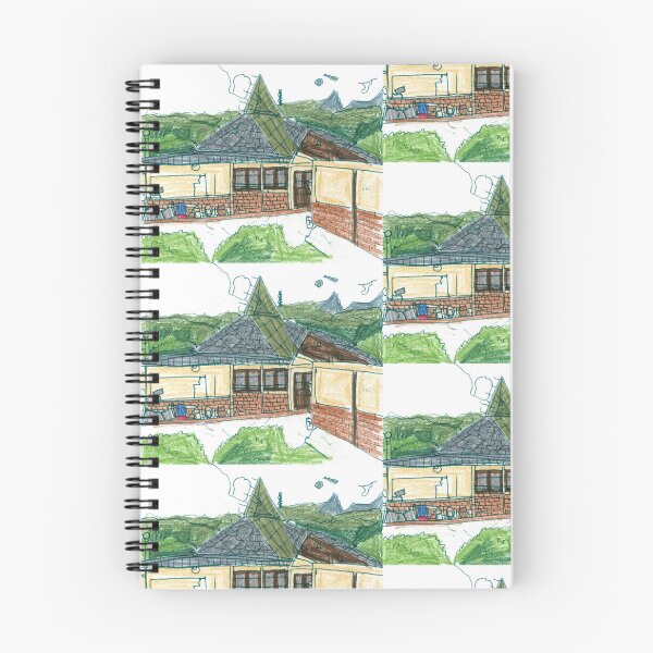 Item preview, Whimsical Hand Drawn Crayon Cottage designed and sold by KaleChub.