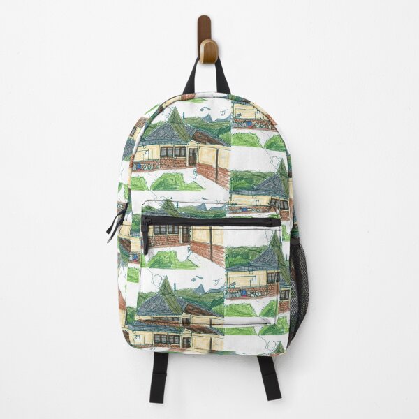 Item preview, Whimsical Hand Drawn Crayon Cottage designed and sold by KaleChub.