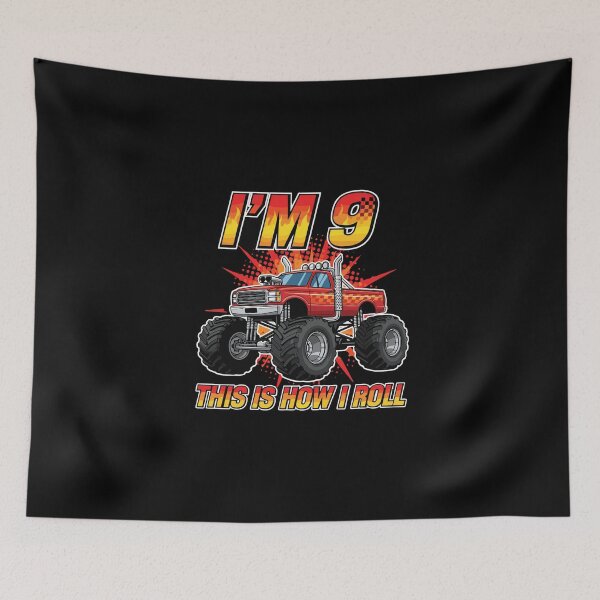 Item preview, I'm 9 This Is How I Roll Monster Truck Birthday Boy Nine Year Old designed and sold by PopStars1993.