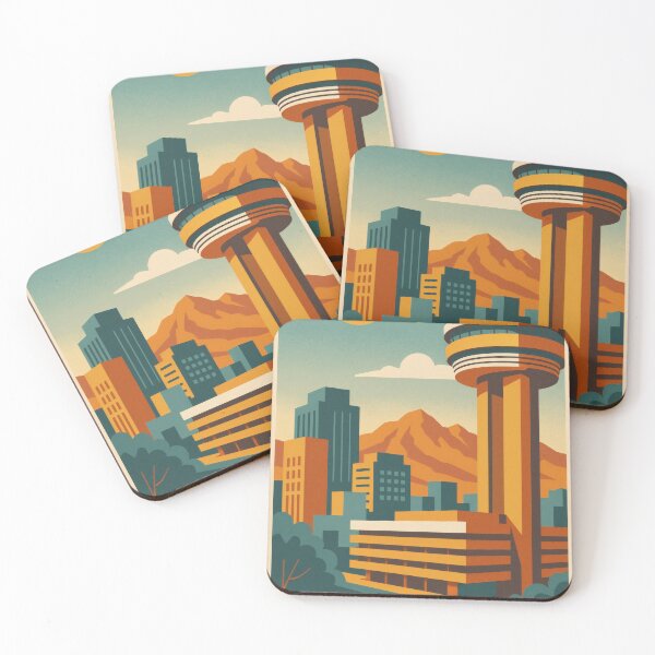 Item preview, Retro Pop Art Poster Illustration of Phoenix | Bold Desert City Print with Camelback Mountain, Saguaro Cacti & Southwestern Skyline | Vintage Arizona Travel Wall Art Decor designed and sold by PaintedPixels01.