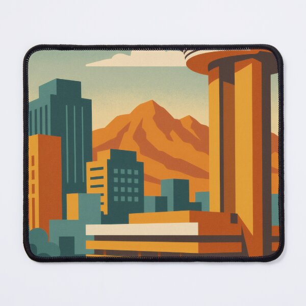 Item preview, Retro Pop Art Poster Illustration of Phoenix | Bold Desert City Print with Camelback Mountain, Saguaro Cacti & Southwestern Skyline | Vintage Arizona Travel Wall Art Decor designed and sold by PaintedPixels01.