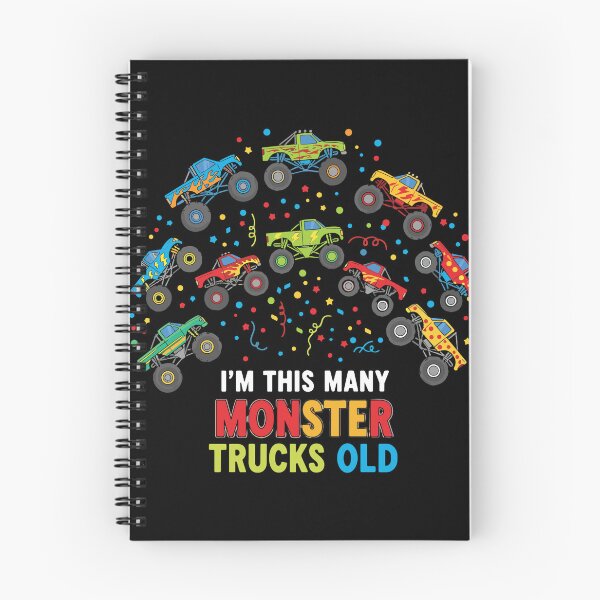 Item preview, I'm This Many Monster Trucks Old Kids Birthday Party Age designed and sold by PopStars1993.