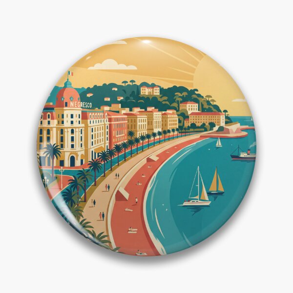 Item preview, Nice France Vintage Travel Poster designed and sold by Bomax121.