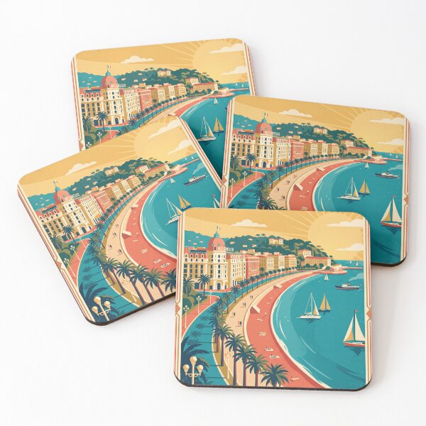Item preview, Nice France Vintage Travel Poster designed and sold by Bomax121.