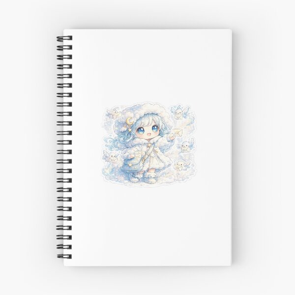 Item preview, Cloud Mail Doll – Dreamy Sky Courier Kawaii Sticker designed and sold by blossomfun.