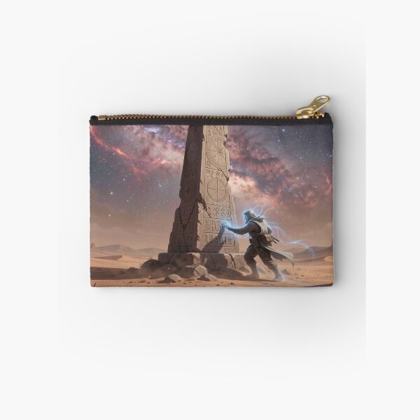 Item preview, Mystic Desert Obelisk Encounter – Spectral Explorer in Cosmic Night designed and sold by FotoworldEdel.