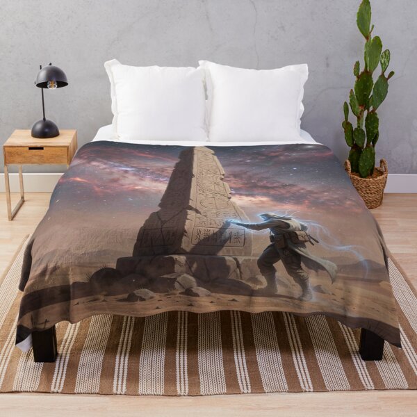 Item preview, Mystic Desert Obelisk Encounter – Spectral Explorer in Cosmic Night designed and sold by FotoworldEdel.