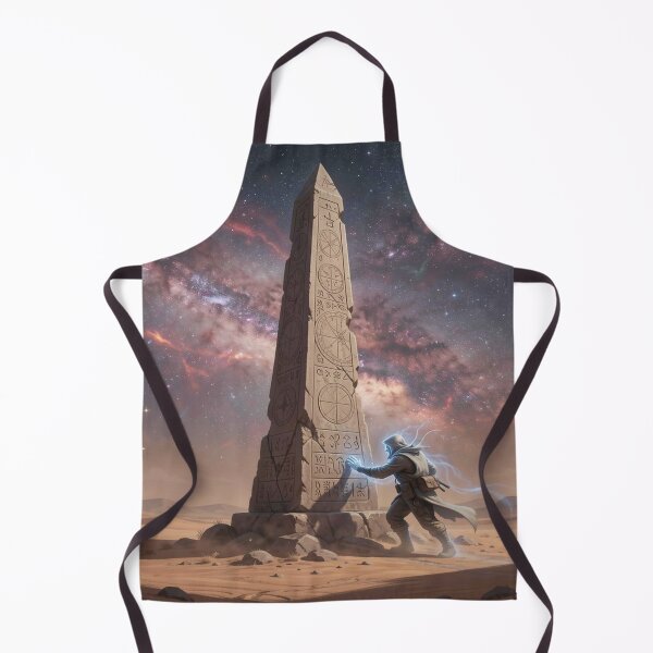 Item preview, Mystic Desert Obelisk Encounter – Spectral Explorer in Cosmic Night designed and sold by FotoworldEdel.