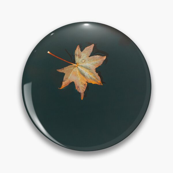 Item preview, Floating Autumn Maple Leaf Photography | Minimalist Fall Nature Wall Art designed and sold by Mypixieart.