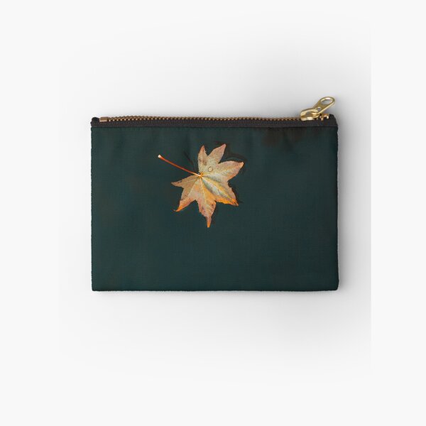 Item preview, Floating Autumn Maple Leaf Photography | Minimalist Fall Nature Wall Art designed and sold by Mypixieart.
