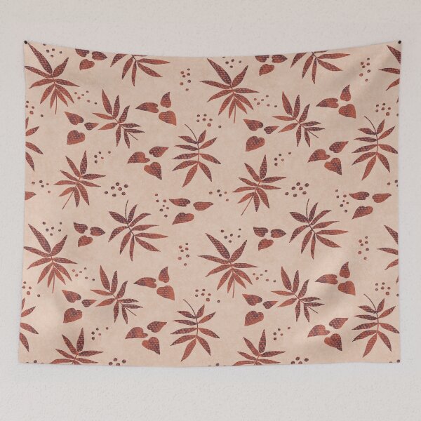 Item preview, Textured Botanical Scatter - e5c6b1 designed and sold by knitetgantt.