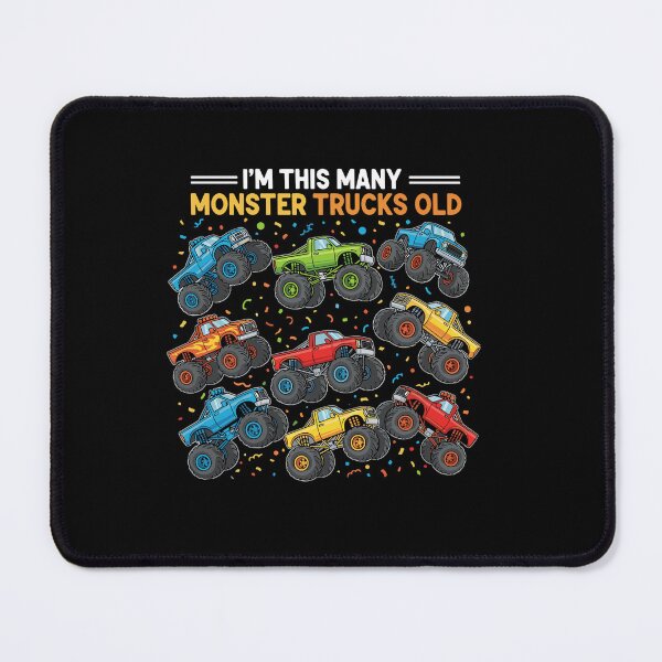 Item preview, I'm This Many Monster Trucks Old 9th Birthday For Boys Kids designed and sold by PopStars1993.