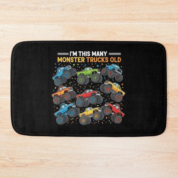 Item preview, I'm This Many Monster Trucks Old 9th Birthday For Boys Kids designed and sold by PopStars1993.