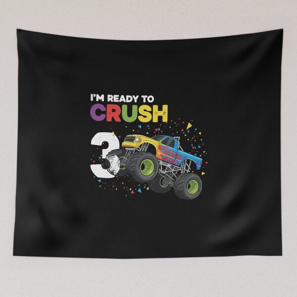 Item preview, I'm Ready To Crush 3 Monster Truck Third Birthday For Kids designed and sold by PopStars1993.