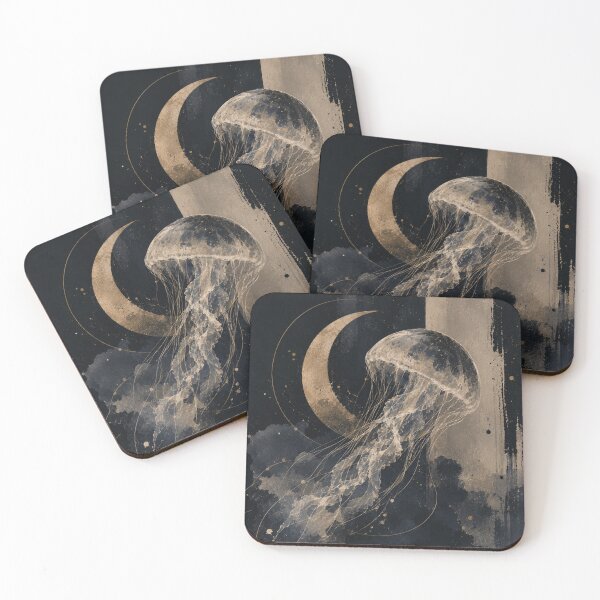 Item preview, Midnight Drift Jellyfish Art designed and sold by tmoca.