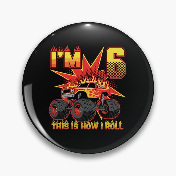 Item preview, I'm 6 This Is How I Roll Monster Truck Birthday Boy Kids designed and sold by PopStars1993.