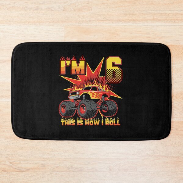 Item preview, I'm 6 This Is How I Roll Monster Truck Birthday Boy Kids designed and sold by PopStars1993.