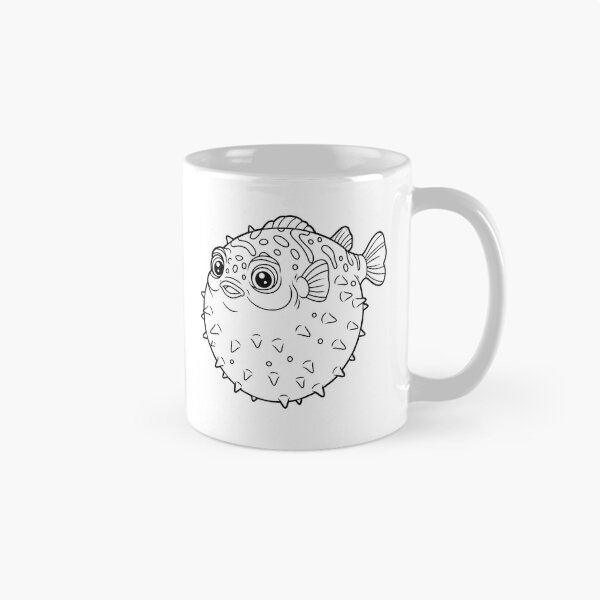 Item preview, Cute Pufferfish Cartoon Ocean Illustration designed and sold by ArtPer-design.