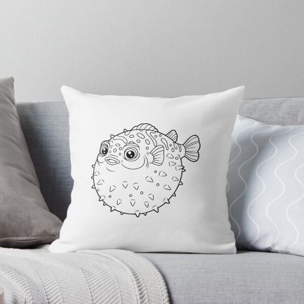 Item preview, Cute Pufferfish Cartoon Ocean Illustration designed and sold by ArtPer-design.
