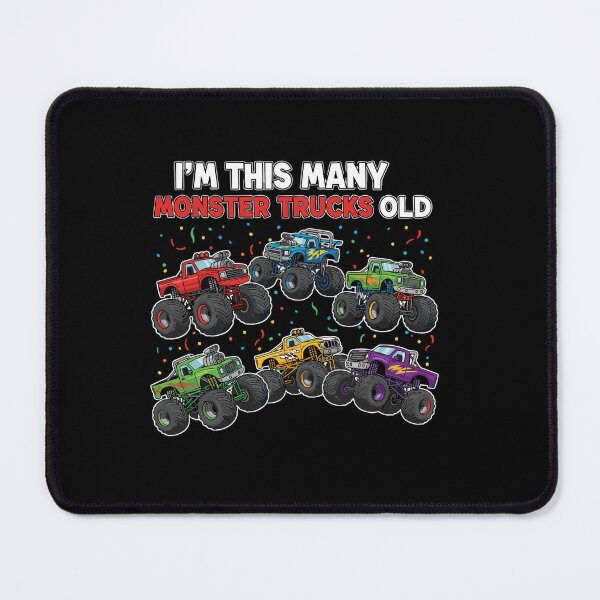 Item preview, I'm This Many Monster Trucks Old Six Year Boy Birthday Celebration designed and sold by PopStars1993.