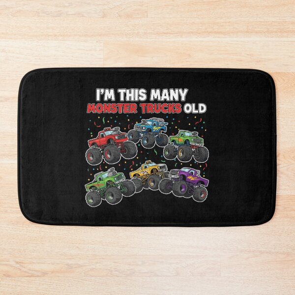 Item preview, I'm This Many Monster Trucks Old Six Year Boy Birthday Celebration designed and sold by PopStars1993.