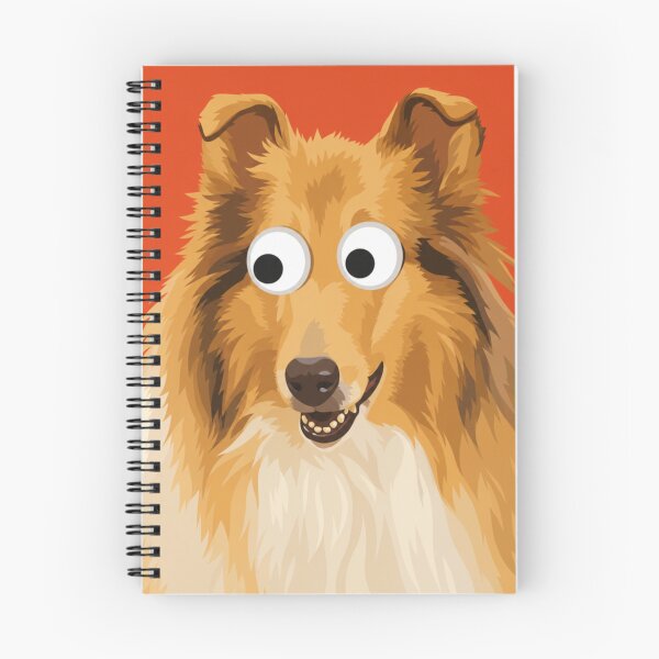 Item preview, Funny Collie Dog with Googly Eyes designed and sold by minbadesign.