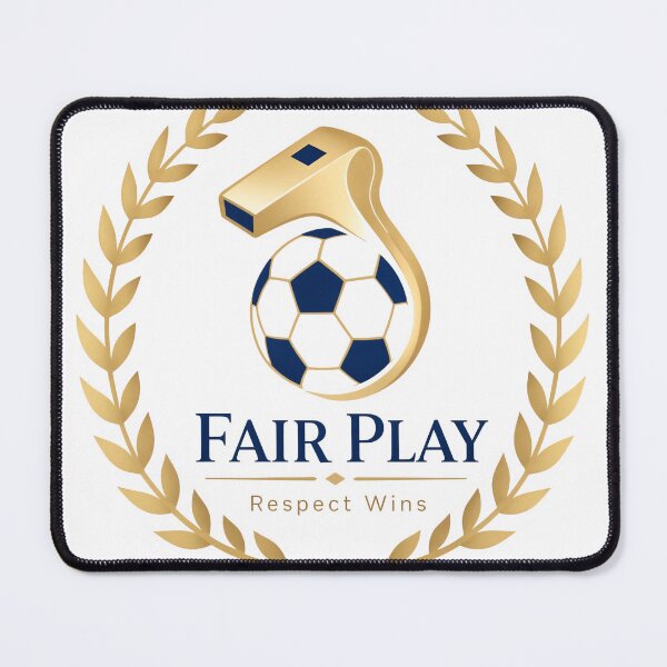Item preview, Elegant fair play logo featuring soccer ball and laurel wreath. Golden sports emblem for tournaments, leagues, or ethical branding. designed and sold by Creative88Art.