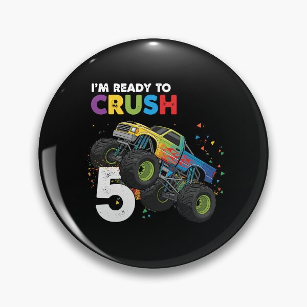 Item preview, I'm Ready To Crush 5 Monster Truck Fifth Birthday Celebration designed and sold by PopStars1993.