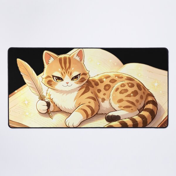 Item preview, The Celestial Bookworm - Cute Felis Nigripes Wizard Reading designed and sold by ABYSSLAB.