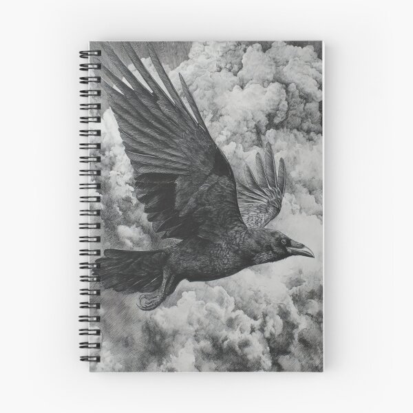 Item preview, A Crow flying through storm clouds, Birds in Motion designed and sold by CDC40.