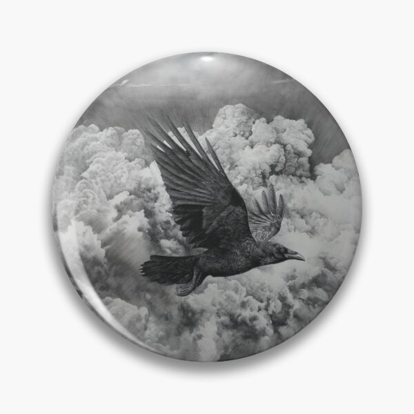 Item preview, A Crow flying through storm clouds, Birds in Motion designed and sold by CDC40.