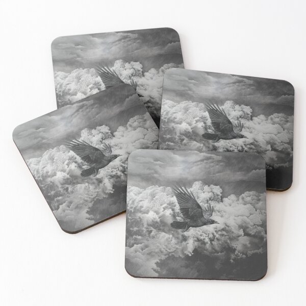 Item preview, A Crow flying through storm clouds, Birds in Motion designed and sold by CDC40.
