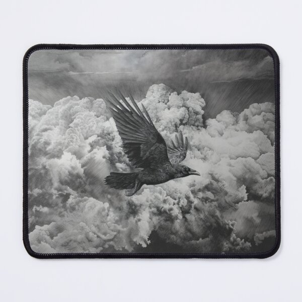 Item preview, A Crow flying through storm clouds, Birds in Motion designed and sold by CDC40.