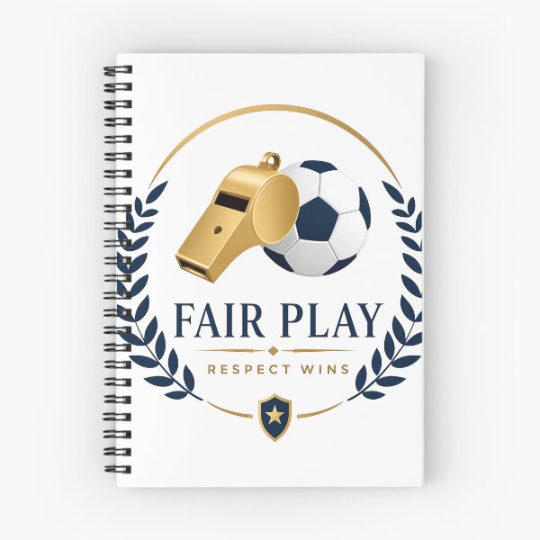 Item preview, Professional fair play sports emblem with referee whistle and soccer ball. Vintage-inspired badge for team spirit or ethical branding. designed and sold by Creative88Art.