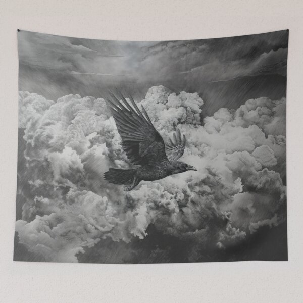 Item preview, A Crow flying through storm clouds, Birds in Motion designed and sold by CDC40.