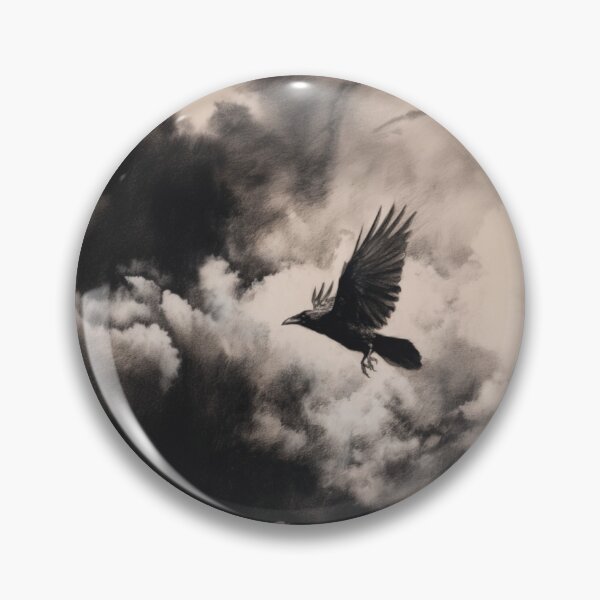 Item preview, A Crow flying through storm clouds, Birds in Motion designed and sold by CDC40.