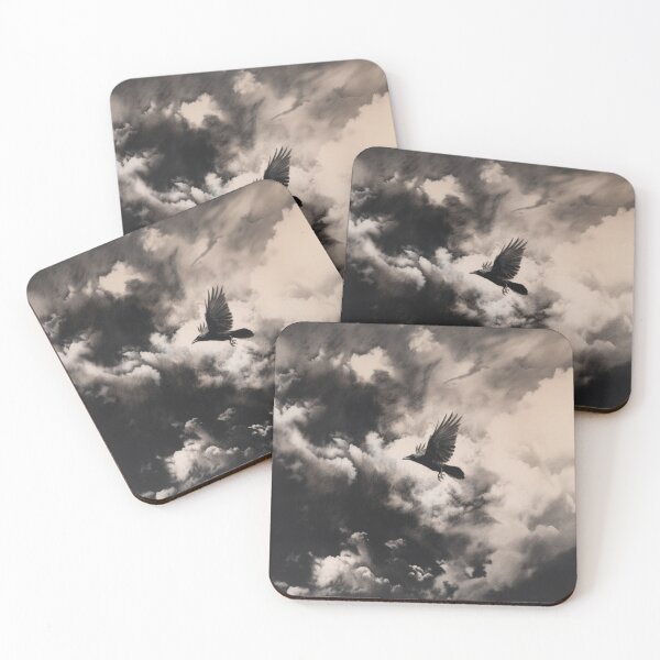 Item preview, A Crow flying through storm clouds, Birds in Motion designed and sold by CDC40.
